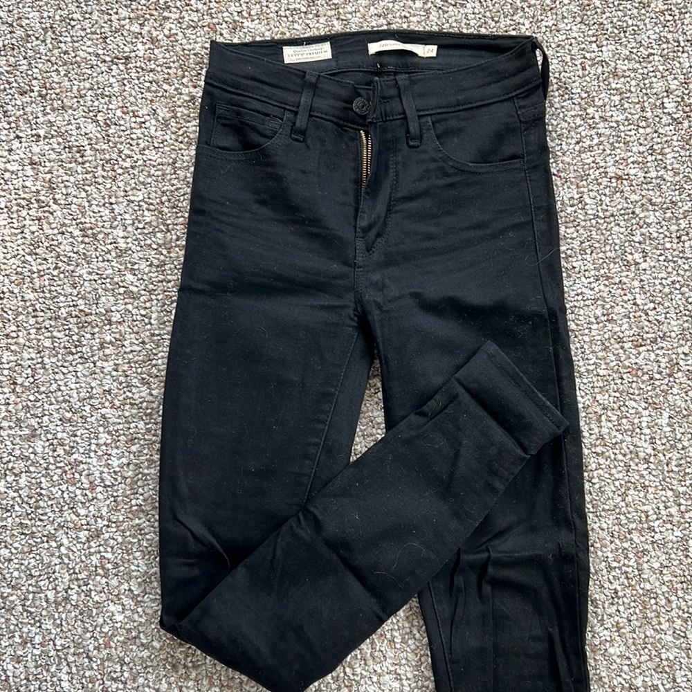 Levi’s 720 High Rise Super Skinny Black Jeans